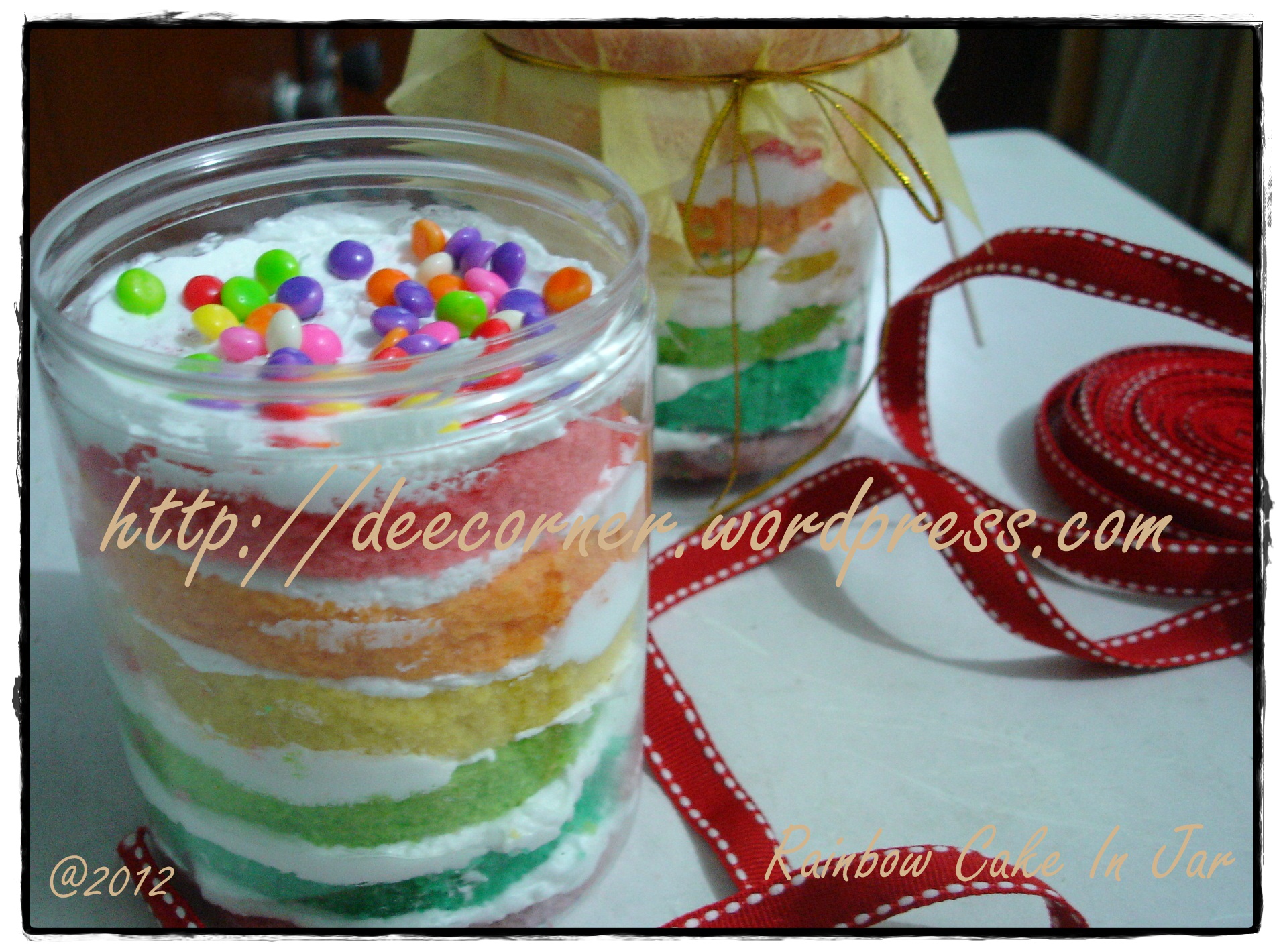 Rainbow Cake In Jar Lil Jaz Kitchen Dee S Corner